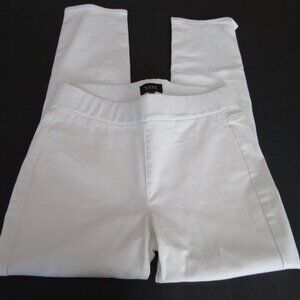 NYDJ Jeans Womens Size 4 Pull On Ankle Pants White Stretch Lift Tuck